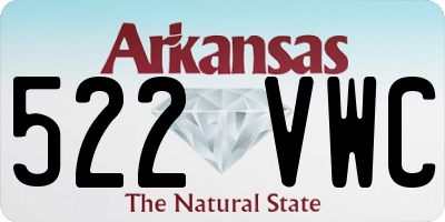 AR license plate 522VWC