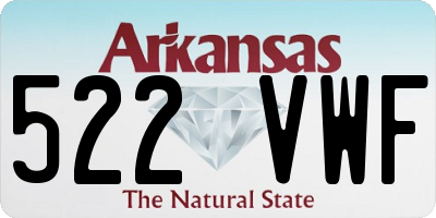 AR license plate 522VWF