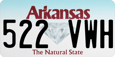 AR license plate 522VWH