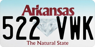 AR license plate 522VWK