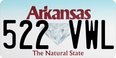 AR license plate 522VWL