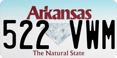 AR license plate 522VWM