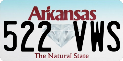 AR license plate 522VWS
