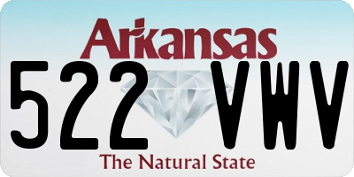 AR license plate 522VWV