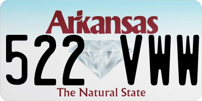 AR license plate 522VWW