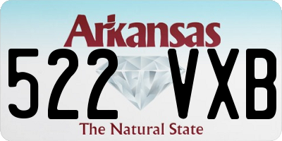 AR license plate 522VXB