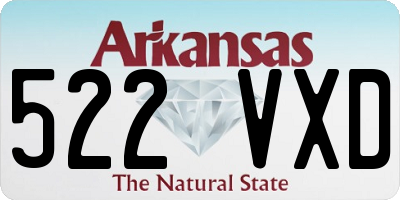 AR license plate 522VXD