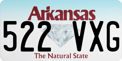 AR license plate 522VXG