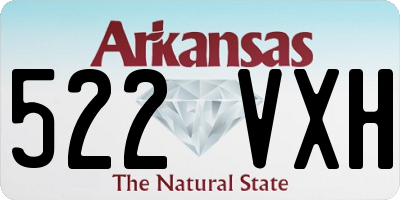 AR license plate 522VXH