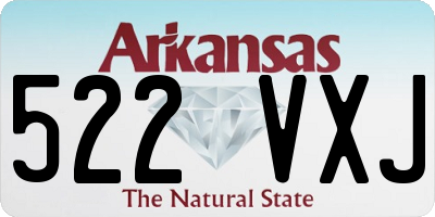AR license plate 522VXJ