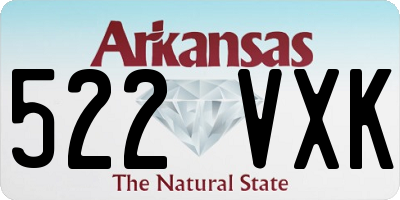 AR license plate 522VXK