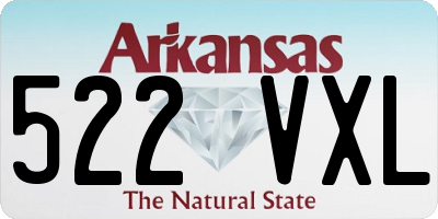 AR license plate 522VXL