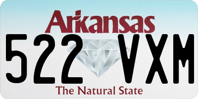 AR license plate 522VXM