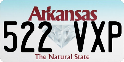 AR license plate 522VXP