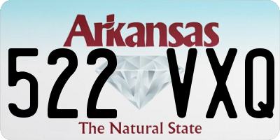 AR license plate 522VXQ