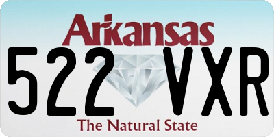 AR license plate 522VXR
