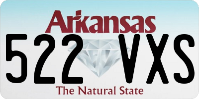 AR license plate 522VXS