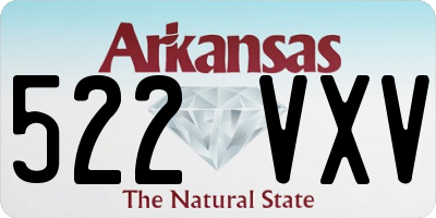 AR license plate 522VXV