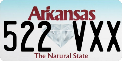 AR license plate 522VXX