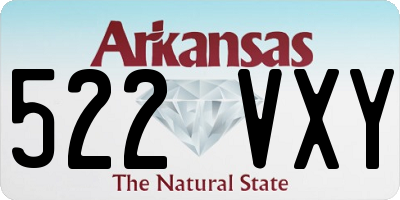 AR license plate 522VXY