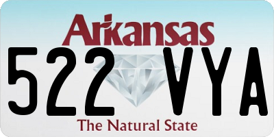 AR license plate 522VYA