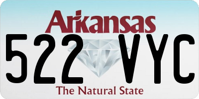 AR license plate 522VYC