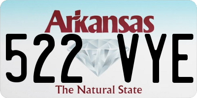 AR license plate 522VYE