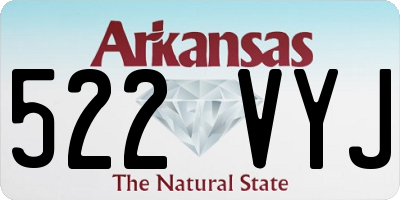 AR license plate 522VYJ