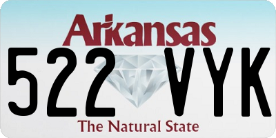 AR license plate 522VYK