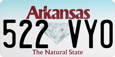 AR license plate 522VYO