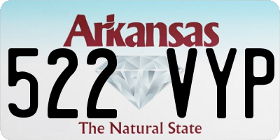 AR license plate 522VYP