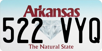AR license plate 522VYQ