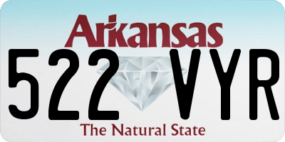 AR license plate 522VYR