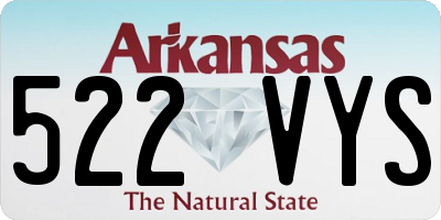 AR license plate 522VYS