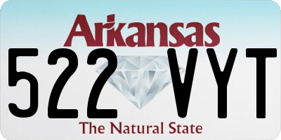 AR license plate 522VYT
