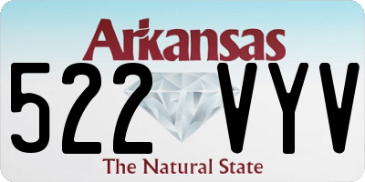AR license plate 522VYV
