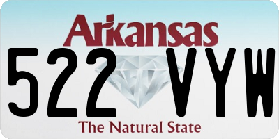 AR license plate 522VYW