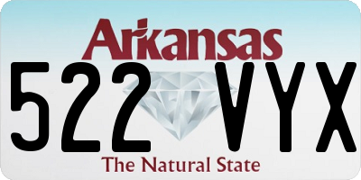 AR license plate 522VYX