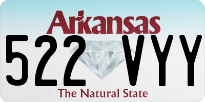 AR license plate 522VYY