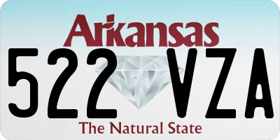 AR license plate 522VZA