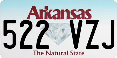 AR license plate 522VZJ