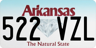 AR license plate 522VZL
