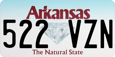 AR license plate 522VZN