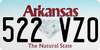 AR license plate 522VZO