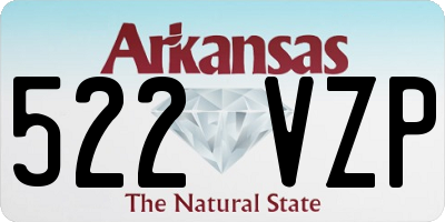 AR license plate 522VZP