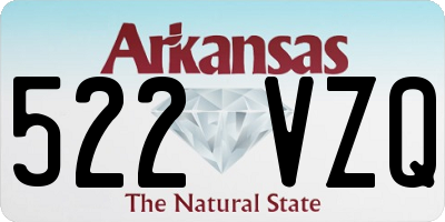 AR license plate 522VZQ