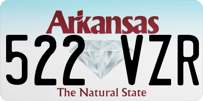 AR license plate 522VZR