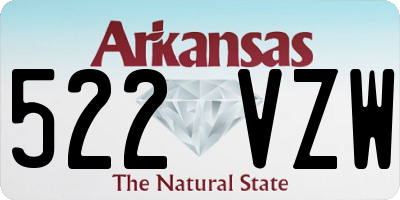 AR license plate 522VZW