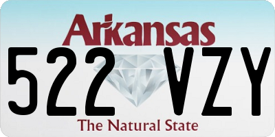 AR license plate 522VZY
