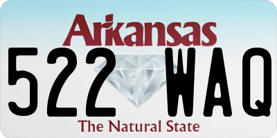 AR license plate 522WAQ